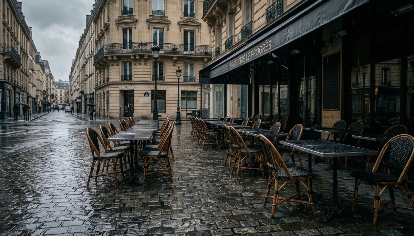 Gastronomie - Terrasses parisiennes : l’envers du décor quand vient la pluie